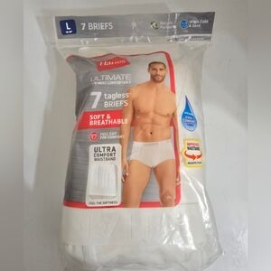 Hanes Men's Soft White Tagless Briefs - 7 Pack
